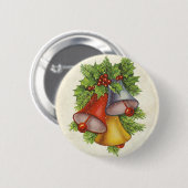 Kerstmis Ronde Button 5,7 Cm (Voorkant /achterkant)