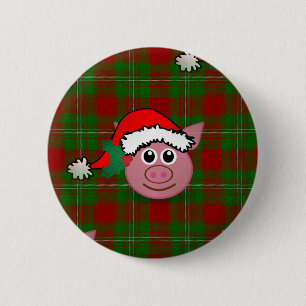 kerstmis ronde button 5,7 cm