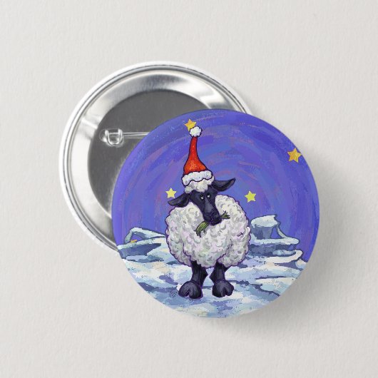 Kerstmis Ronde Button 5,7 Cm (Voorkant /achterkant)