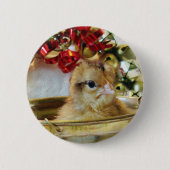 Kerstmis Ronde Button 5,7 Cm (Voorkant)