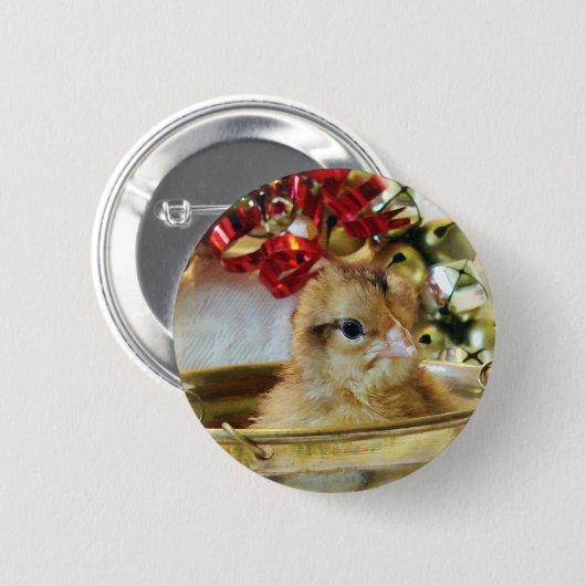 Kerstmis Ronde Button 5,7 Cm (Voorkant /achterkant)