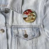 Kerstmis Ronde Button 5,7 Cm (In situ)