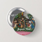 Kerstmis Ronde Button 5,7 Cm (Voorkant /achterkant)