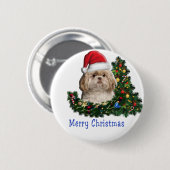 Kerstmis Ronde Button 5,7 Cm (Voorkant /achterkant)