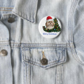 Kerstmis Ronde Button 5,7 Cm (In situ)