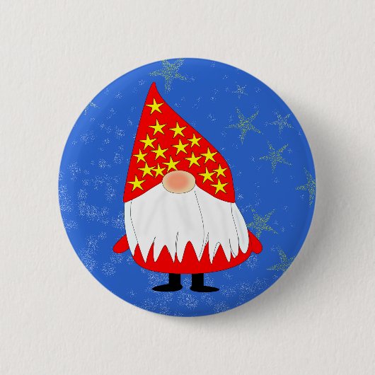 Kerstmis Ronde Button 5,7 Cm (Voorkant)