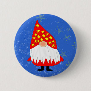 Kerstmis Ronde Button 5,7 Cm