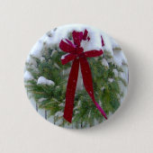 Kerstmis Ronde Button 5,7 Cm (Voorkant)