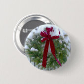 Kerstmis Ronde Button 5,7 Cm (Voorkant /achterkant)