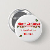Kerstmis Ronde Button 5,7 Cm (Voorkant /achterkant)