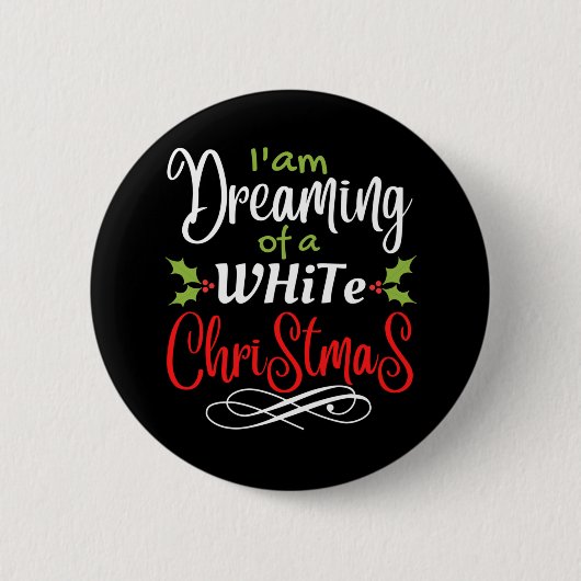 Kerstmis Ronde Button 5,7 Cm (Voorkant)