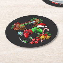 Kerstmis Ronde Kartonnen Onderzetter