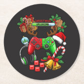 Kerstmis Ronde Kartonnen Onderzetter (Voorkant)