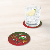 Kerstmis Ronde Kartonnen Onderzetter (Insitu)