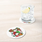 Kerstmis Ronde Kartonnen Onderzetter (Insitu)