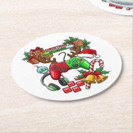 Kerstmis Ronde Kartonnen Onderzetter