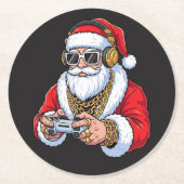 Kerstmis Ronde Kartonnen Onderzetter (Voorkant)