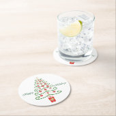 Kerstmis Ronde Kartonnen Onderzetter (Insitu)