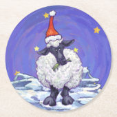 Kerstmis Ronde Kartonnen Onderzetter (Voorkant)