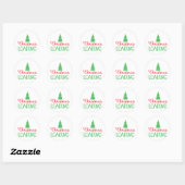 Kerstmis Ronde Sticker (Vel)