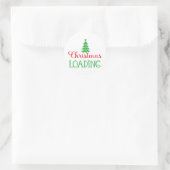 Kerstmis Ronde Sticker (Tas)