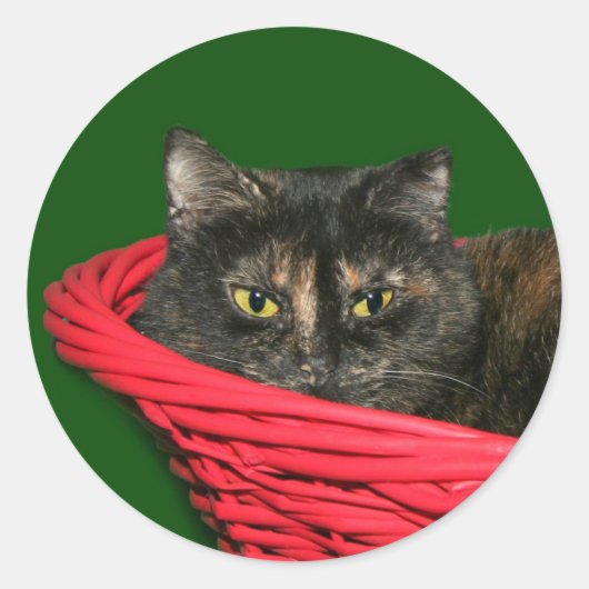 Kerstmis Ronde Sticker (Voorkant)