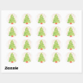 Kerstmis Ronde Sticker (Vel)