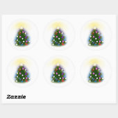 Kerstmis Ronde Sticker (Vel)