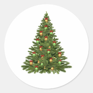 Kerstmis Ronde Sticker