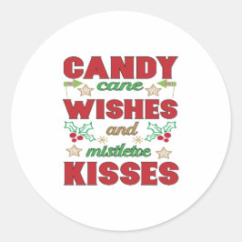 Kerstmis Ronde Sticker