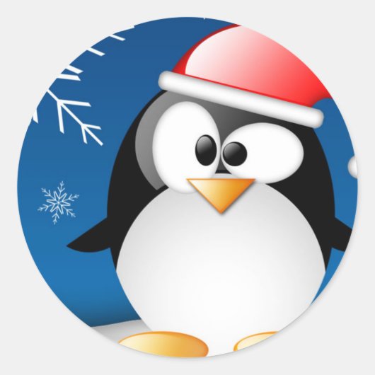kerstmis ronde sticker (Voorkant)