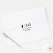Kerstmis Ronde Sticker (Envelop)
