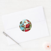 Kerstmis Ronde Sticker (Envelop)