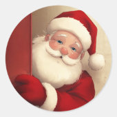 Kerstmis Ronde Sticker (Voorkant)