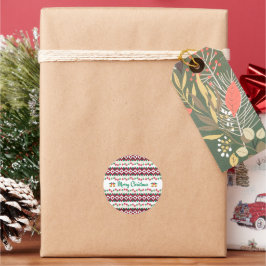 Kerstmis Ronde Sticker