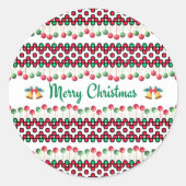 Kerstmis Ronde Sticker (Voorkant)