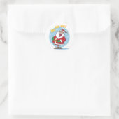 Kerstmis Ronde Sticker (Tas)