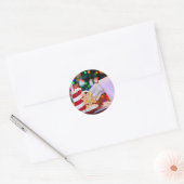 Kerstmis Ronde Sticker (Envelop)