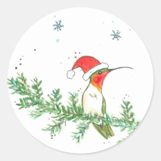 Kerstmis Ronde Sticker