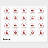 Kerstmis Ronde Sticker (Vel)
