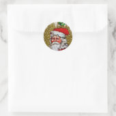 Kerstmis Ronde Sticker (Tas)