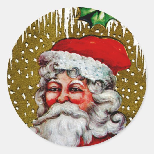 Kerstmis Ronde Sticker (Voorkant)
