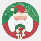 Kerstmis Ronde Sticker (Voorkant)
