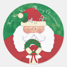 Kerstmis Ronde Sticker