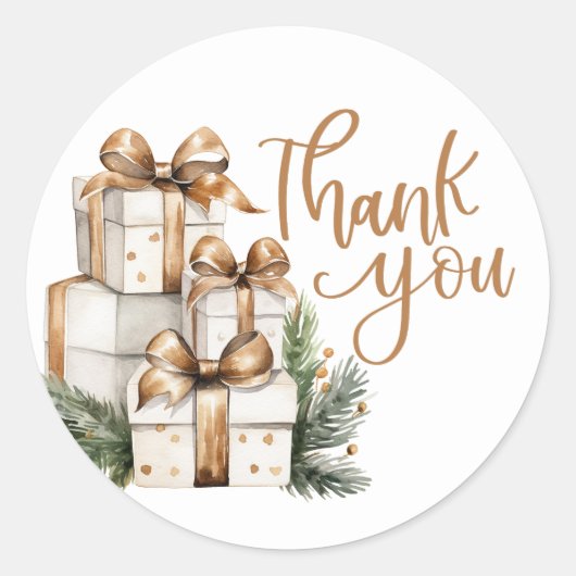 Kerstmis Ronde Sticker (Voorkant)