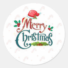 Kerstmis Ronde Sticker