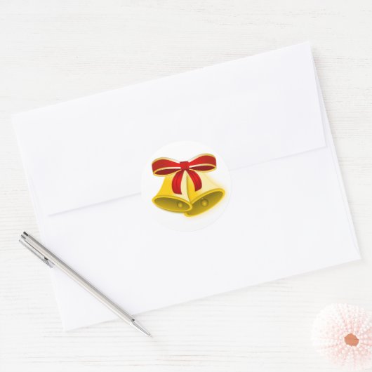 Kerstmis Ronde Sticker (Envelop)