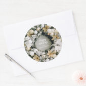 Kerstmis Ronde Sticker (Envelop)