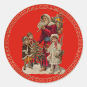  Kerstmis Ronde Sticker (Voorkant)