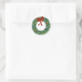Kerstmis Ronde Sticker (Tas)